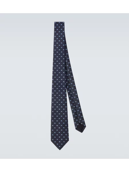 Cravată Gucci de mătase albastru