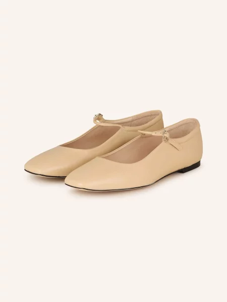 Mrs & Hugs Baleriny Mary Jane beige beżowe