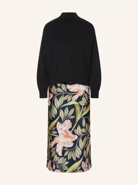 Ted Baker Šaty BERGNIA khaki / kiwi / starorůžová černá