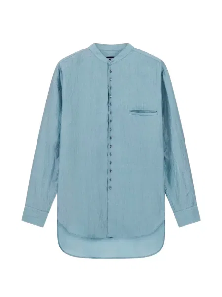 Gulerat lung cămașă Giorgio Armani albastru