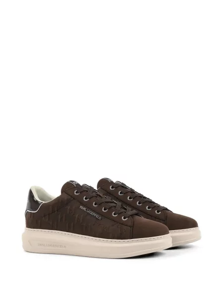 Sneakers Karl Lagerfeld με αυτόγραφο καφέ