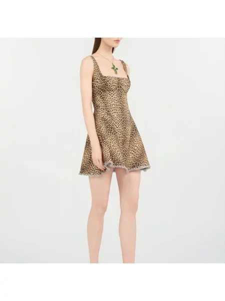 Sukienka Roberto Cavalli brązowa
