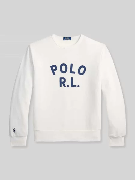Bluza o kroju regular fit z mieszanki bawełny Polo Ralph Lauren biała