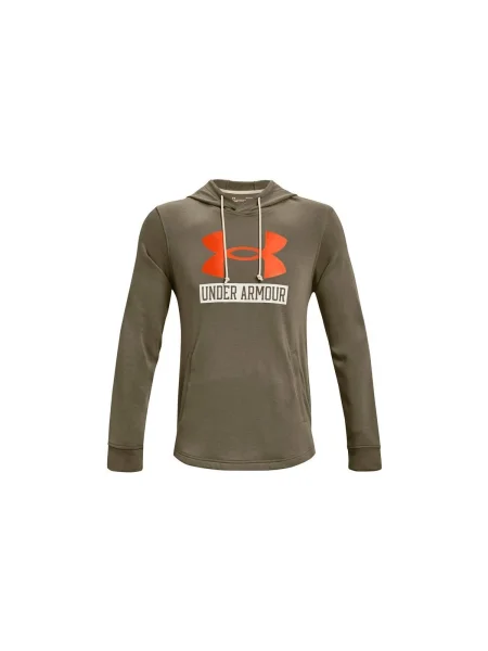 Frottír kapucnis melegítő felső Under Armour bézs