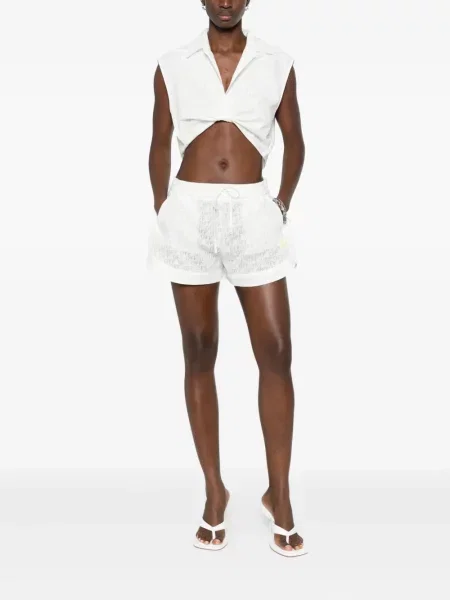 Pantaloni scurți Off-white de in alb