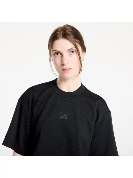 Póló adidas Yoga Motion Waffle T-Shirt Black M fekete