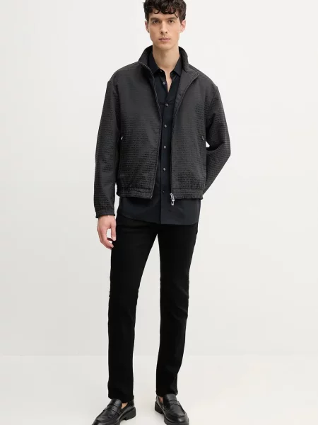 Koszula Emporio Armani niebieska