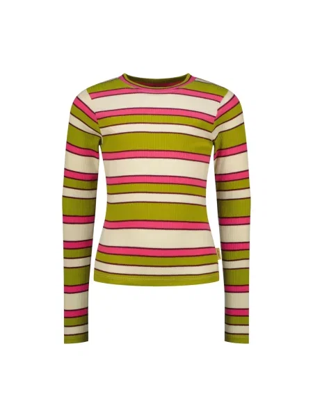 VINGINO Tricou oliv / roz / lână alb