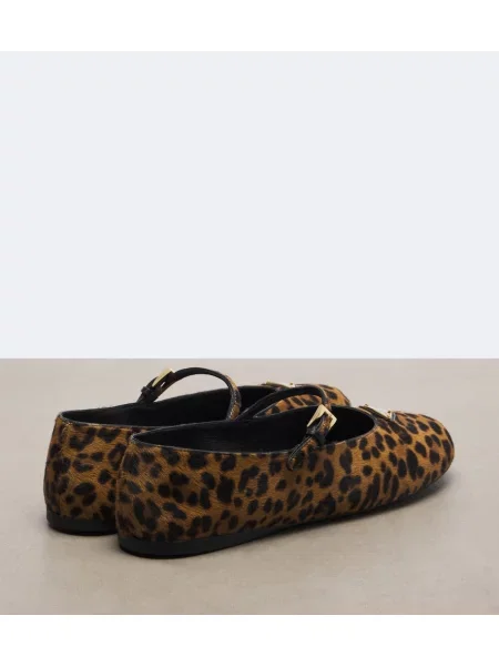 Pantofi cu toc Prada cu imagine cu model leopard maro
