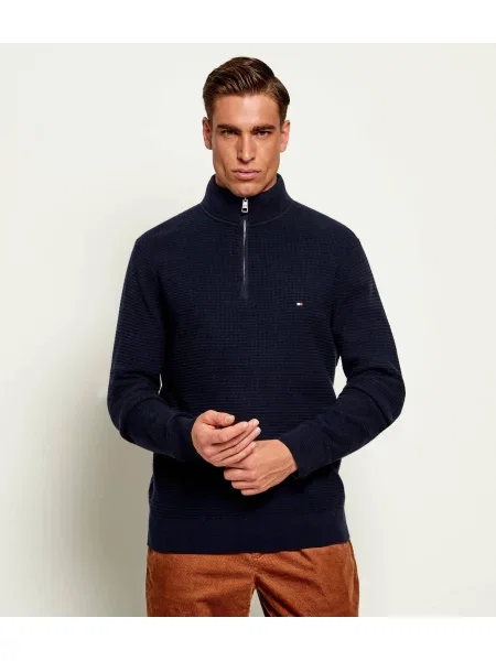 Tommy Hilfiger Pulover cu adaos de cașmir albastru