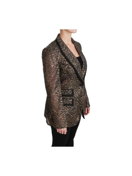 Marynarka Dolce And Gabbana w kwiatki czarna