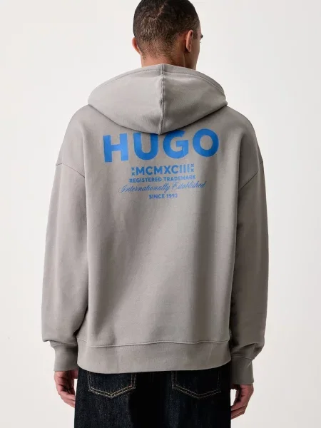 Свитер Hugo Blue с капюшоном синий