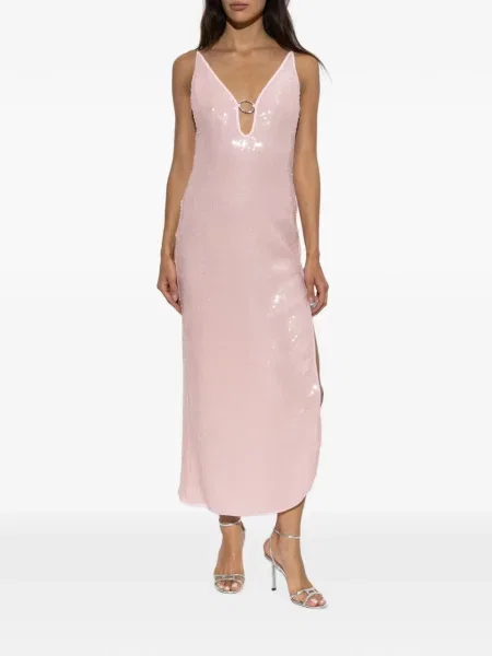 Rochie maxi Oseree cu paiete roz
