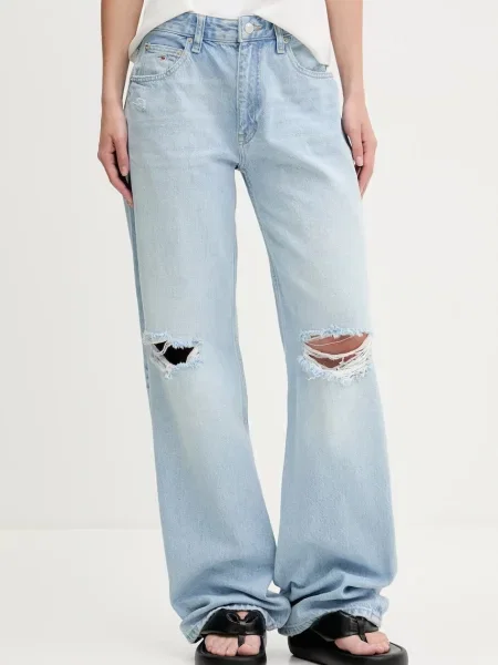 Tommy Jeans jeans high waist albastru