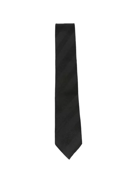 Cravată Tagliatore cu dungi negru