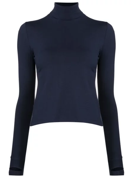 Top Gloria Coelho ze stretchu niebieski