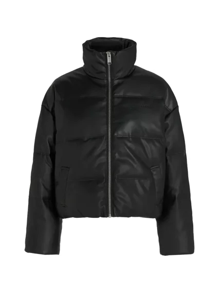 Geacă de blugi Karl Lagerfeld Jeans din piele negru