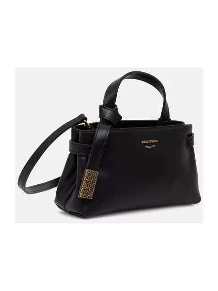 Emporio Armani torebka skórzana czarna