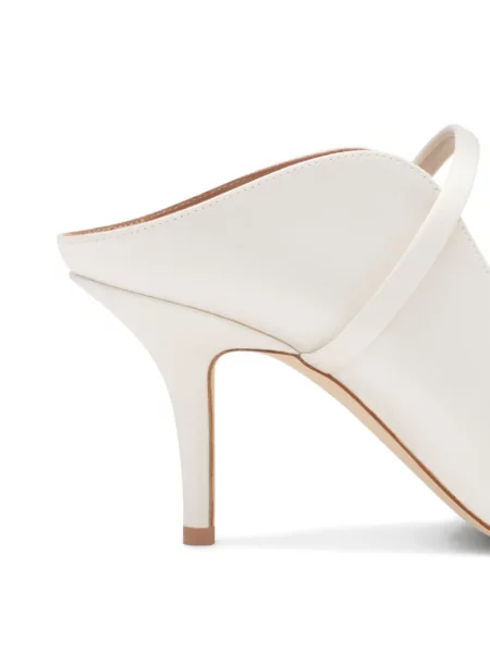 Papuci tip mules Malone Souliers alb