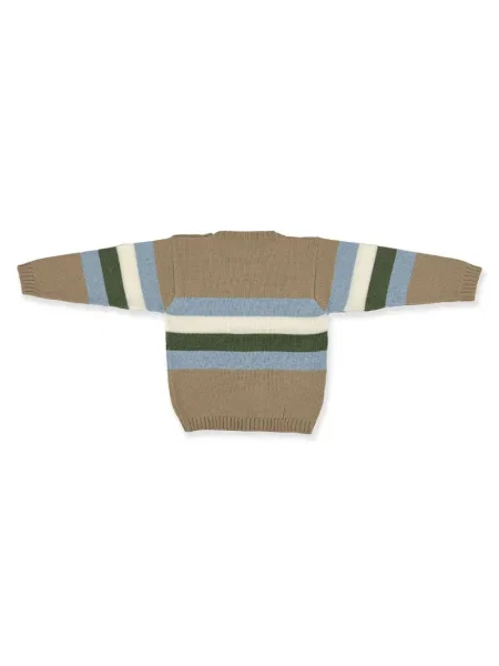 Sweter dziecięcy La Stupenderia brązowy