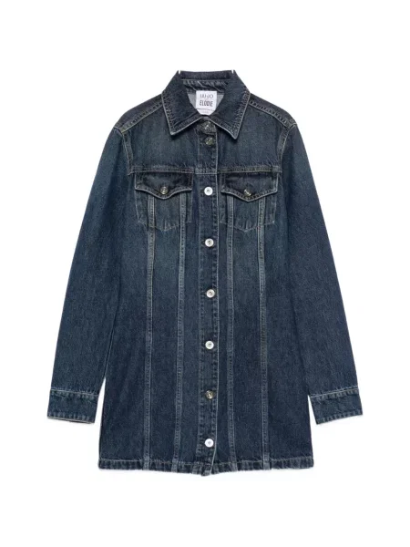 Rochie din denim Liu Jo albastru