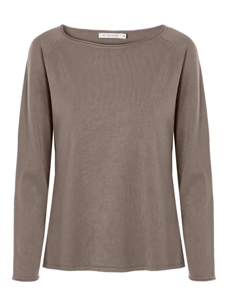 TATUUM Pulover BROOKE taupe gri