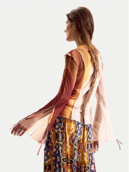 Desigual Blúz M. Christian Lacroix / konyak / mustár / gyapjúfehér barna