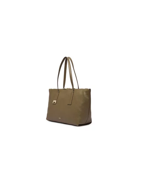 Furla kabelka typu shopper dámska kožená Olivia M Tote béžová