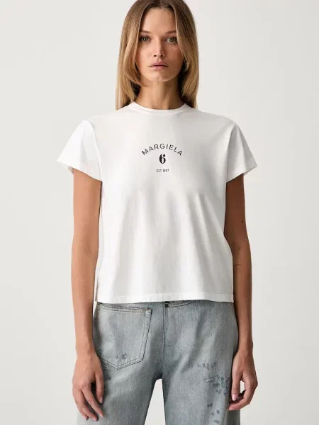Maison Margiela tričko bílé