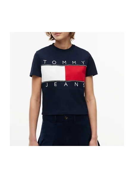 Tričko Tommy Jeans modrá