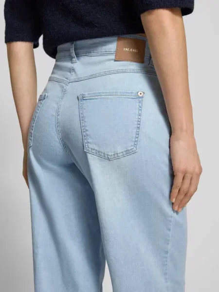 Szerokie jeansy Mac niebieskie