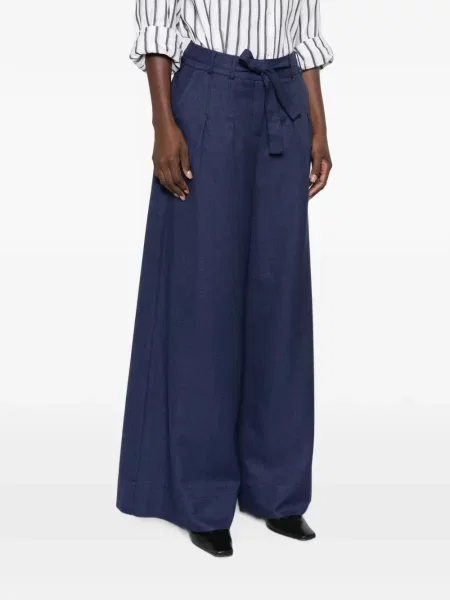 Cu centură pantaloni Maison123 albastru