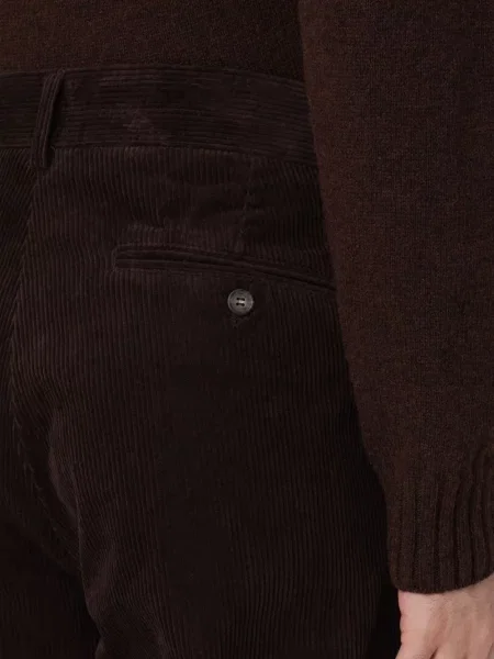 Pantaloni chino Sebago de catifea cord maro