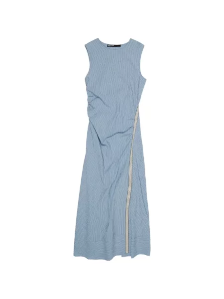 Rochie maxi Bimba Y Lola cu dungi de costum albastru