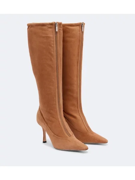 Cizme Jimmy Choo din piele de căprioară maro
