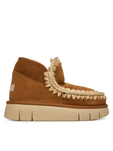 Дутики Mou коричневые