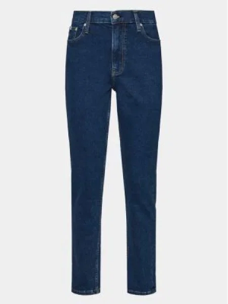 Calvin Klein Jeans Džínsy Mom Jean Tmavomodrá Mom Fit
