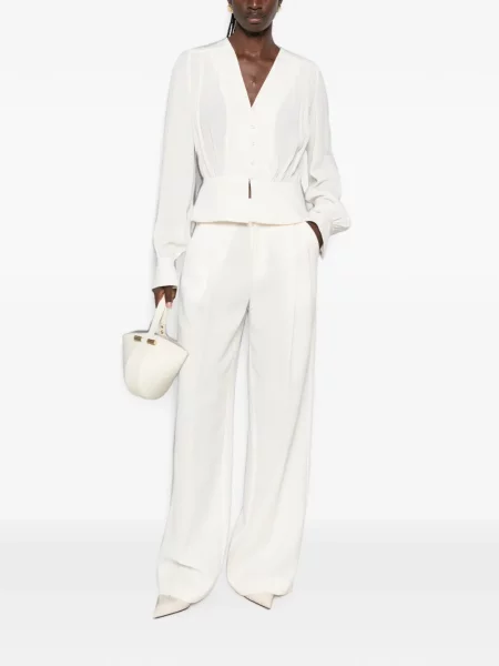 Pantaloni Twinset alb