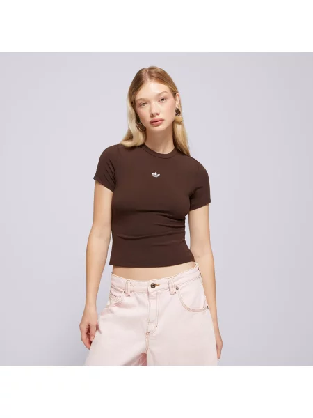 Adidas T-Shirt Ess Pes Ss brązowa