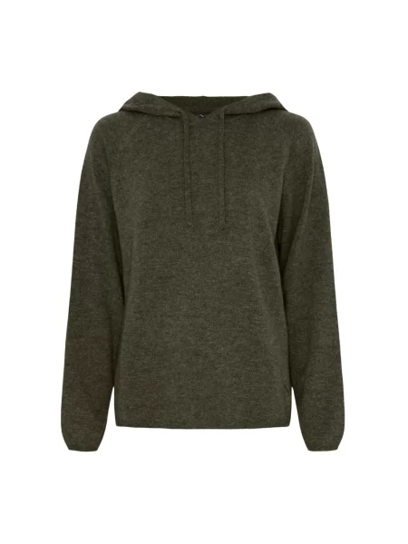 Bluza z kapturem Btfcph z kaszmiru z kapturem zielona
