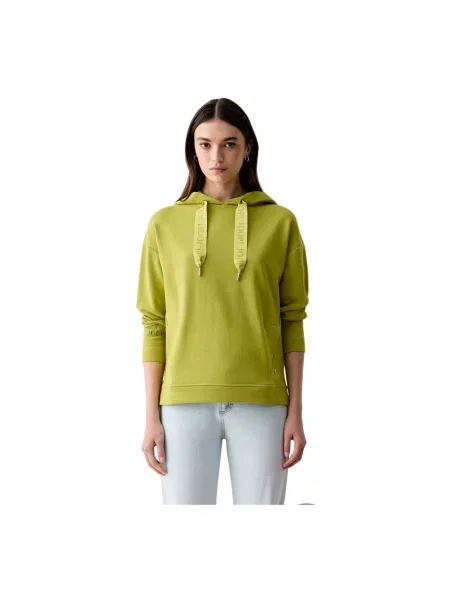 Bluza z kapturem Joop! z kapturem z logo zielona