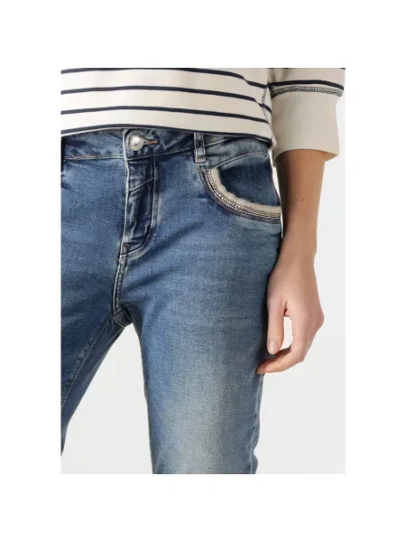 MOS MOSH Jeansy Kobieta Slim-fit Jeansy niebieski