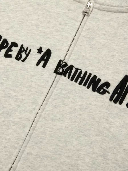 Hoodie Aape By *a Bathing Ape® με αυτόγραφο γκρι