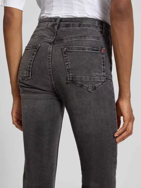 Jeansy o kroju prostym z mieszanki bawełny model JOYCE' Cars Jeans czarne