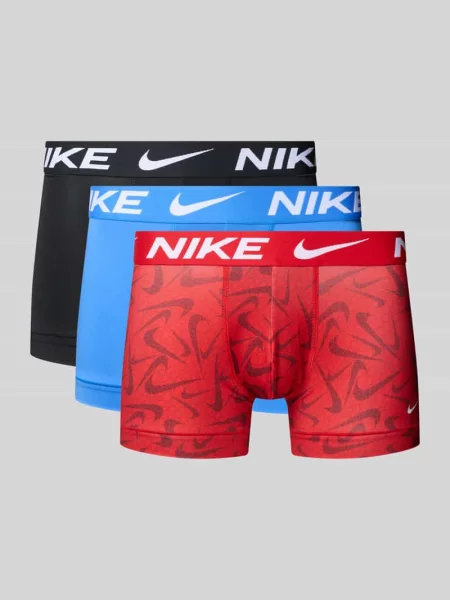 Bokserki Nike z logo czerwone