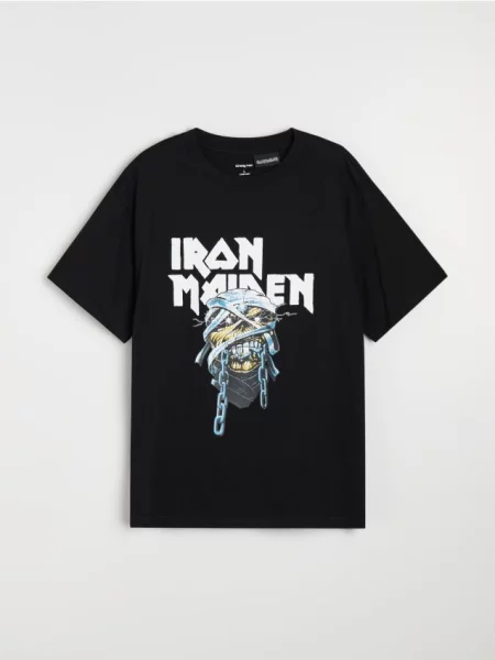 Sinsay tričko Iron Maiden černá