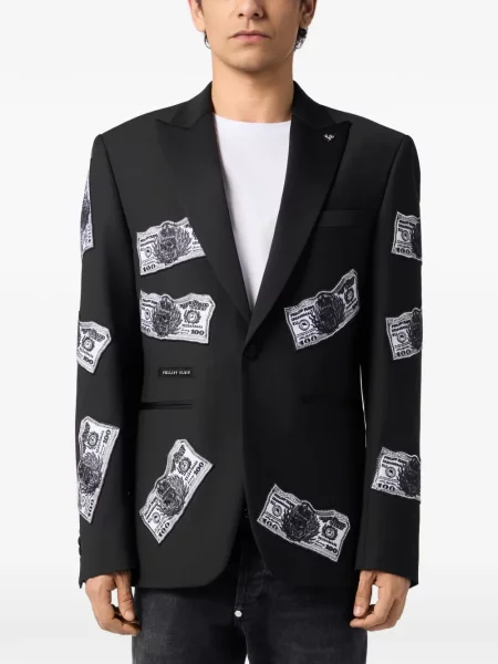 Sacou Philipp Plein negru