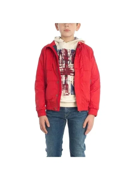 Geacă de blugi copii Pepe Jeans roșu