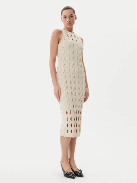 PINKO Rochie tricotată Allan bej