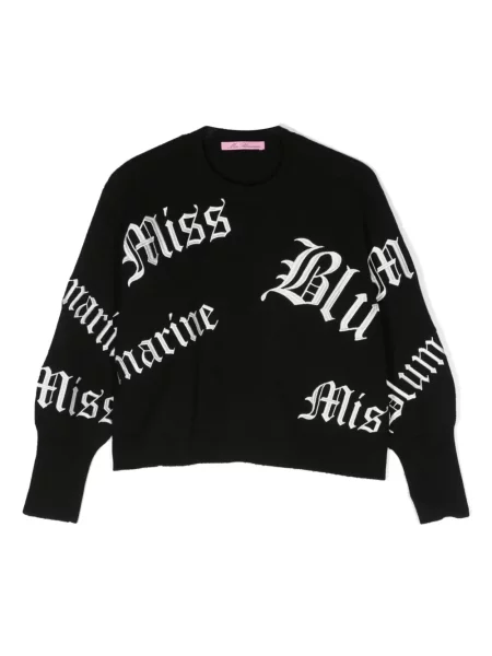 Sweter dziecięcy Miss Blumarine czarny
